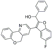 [5-FLUORO-3-(10H-9-OXA-4-AZA-PHENANTHREN-2-YL)-BENZOFURAN-2-YL]-PHENYL-METHANOL Struktur