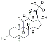 5B-PREGNAN-3A,17A,21-TRIOL-11,20-DIONE-9,12,12,21,21-D5 Struktur