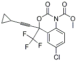 6-CHLORO-4-(CYCLOPROPYLETHYNYL)-1,4-DIHYDRO-4-(TRIFLUOROMETHYL)-1-METHOXYCARBONYL-2H-3,1-BENZOXAZIN-2-ONE Struktur