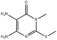 5,6-DIAMINO-3-METHYL-2-METHYLTHIO-4(3H)PYRIMIDINONE Struktur