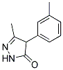 3-METHYL-4-(3-METHYLPHENYL)-1H-PYRAZOLIN-5-ONE Struktur