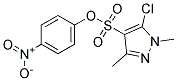 4-NITROPHENYL 5-CHLORO-1,3-DIMETHYL-1H-PYRAZOLE-4-SULPHONATE Struktur