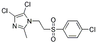 4,5-DICHLORO-1-{2-[(4-CHLOROPHENYL)SULPHONYL]ETHYL}-2-METHYL-1H-IMIDAZOLE Struktur