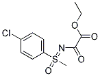 ETHYL 2-{[1-(4-CHLOROPHENYL)-1-METHYL-1-OXO-LAMBDA~6~-SULPHANYLIDENE]AMINO}-2-OXOACETATE Struktur