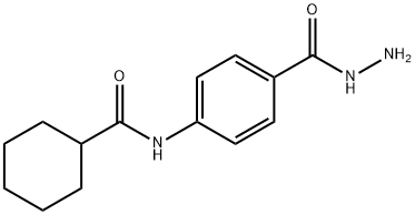 N-[4-(HYDRAZINOCARBONYL)PHENYL]-CYCLOHEXANECARBOXAMIDE Struktur