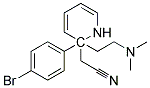 alpha-(P-BROMOPHENYL)-ALPHA-(BETA-DIMETHYLAMINOETHYL)-2-PYRIDYL ACETONITRILE  Struktur