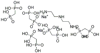 Diethylenetriamine Penta (Methylenephosphonic acid) Disodium salt  Struktur