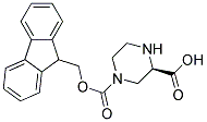 (R)-4-Fmoc-piperazine-2-carboxylic acid Struktur