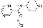 Pyrazine-2-carboxylic acid piperidin-4-ylamide hydrochloride Struktur