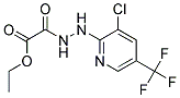 Ethyl 2-{2-[3-chloro-5-(trifluoromethyl)pyridin-2-yl]hydrazino}-2-oxoacetate Struktur