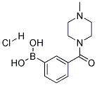 3-[(4-Methylpiperazin-1-yl)carbonyl]benzeneboronic acid hydrochloride Struktur