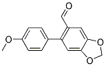 6-(4-Methoxyphenyl)-1,3-benzodioxole-5-carboxaldehyde Struktur