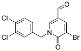 5-Bromo-1-(3,4-dichlorobenzyl)-6-oxo-1,6-dihydropyridine-3-carboxaldehyde Struktur