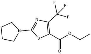 Ethyl 2-pyrrolidin-1-yl-4-(trifluoromethyl)-1,3-thiazole-5-carboxylate price.