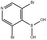 3,5-Dibromopyridine-4-boronic acid Struktur