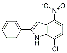 7-Chloro-2-phenyl-4-nitroindole Struktur