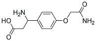 3-Amino-3-[4-(2-amino-2-oxoethoxy)phenyl]propanoic acid Struktur