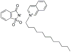 LAURYL ISOQUINOLINIUM SACCHARINATE Struktur