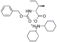 Z-D-isoleucine dicyclohexylamine salt Struktur