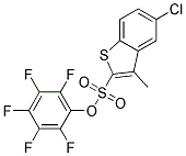 PENTAFLUOROPHENYL 5-CHLORO-3-METHYL-BENZO[B]THIOPHENE-2-SULFONATE 98% Struktur