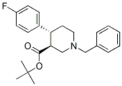 (3S,4R)-1-BENZYL-4-(4-FLUORO-PHENYL)-PIPERIDINE-3-CARBOXYLIC ACID TERT-BUTYL ESTER Struktur