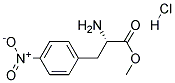 (S)-2-AMINO-3-(4-NITRO-PHENYL)-PROPIONIC ACID METHYL ESTER, HYDROCHLORIDE Struktur