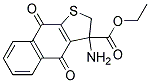 3-AMINO-3-ETHOXYCARBONYL-2,3-DIHYDROTHIENO[2,3-B]NAPHTHO-4,9-DIONE Struktur