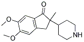 5,6-DIMETHOXY-2-(PIPERIDIN-4-YL)METHYL-INDAN-1-ONE Struktur