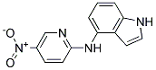 N--(5-NITROPYRIDIN-2-YL)-1H-INDOL-4-AMINE Struktur