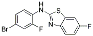 N-(4-BROMO-2-FLUOROPHENYL)-6-FLUORO-1,3-BENZOTHIAZOL-2-AMINE Struktur