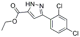 3-(2,4-DICHLOROPHENYL)-1H-PYRAZOLE-5-CARBOXYLIC ACID ETHYL ESTER Struktur