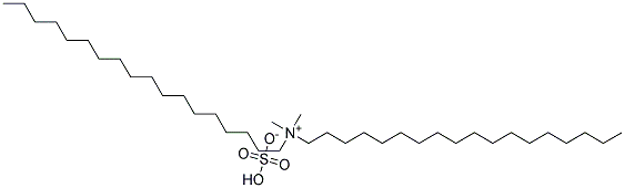 Dioctadecyl dimethyl ammonium hydrogen sulfate Struktur