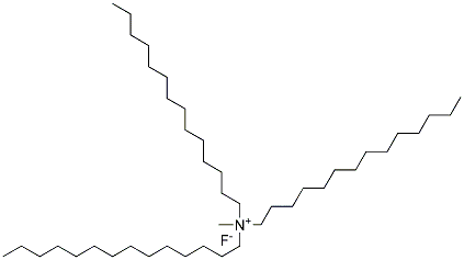 Tritetradecyl methyl ammonium fluoride Struktur
