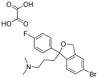 5-Bromo-1-(3-Dimethylamino Propyl) 1(4-Fluorophenyl)-1,3 Dihydro Isobenzofuranxalate Struktur