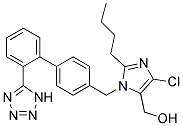 2-N-Butyl-4-Chloro-5-Hydroxymethyl-1-[[2'-(1H-Tetrazol-5-Yl) Biphenyl-4-Yl]Methyl]Imidazole Struktur