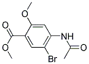 METHYL 4-ACETAMIDO-5-BROMO-2-METHOXYBENZOATE Struktur