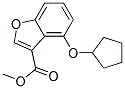 METHYL 4-(CYCLOPENTYLOXY)BENZOFURAN-3-CARBOXYLATE Struktur