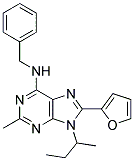 9-SEC-BUTYL-N-BENZYL-8-(FURAN-2-YL)-2-METHYL-9H-PURIN-6-AMINE Struktur