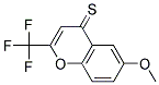 6-METHOXY-2-TRIFLUOROMETHYL-4H-CHROMENE-4-THIONE Struktur