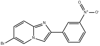 6-BROMO-2-(3-NITRO-PHENYL)-IMIDAZO[1,2-A]PYRIDINE- Struktur