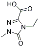 4-ETHYL-1-METHYL-5-OXO-1,5-DIHYDRO-4H-1,2,4-TRIAZOL-3-CARBOXYLIC ACID Struktur