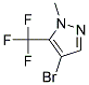 4-BROMO-5-(TRIFLUOROMETHYL)-1-METHYL-1H-PYRAZOLE Struktur