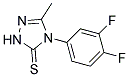 4,5-DIHYDRO-4-(3,4-DIFLUOROPHENYL)-3-METHYL-1,2,4-TRIAZOL-5(1H)-THIONE Struktur