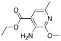 3-AMINO-2-METHOXY-6-METHYL-4-PYRIDINECARBOXYLIC ACID ETHYL ESTER Struktur