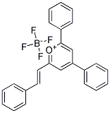 (E)-2,4-DIPHENYL-6-(2-PHENYLETHENYL)-PYRYLIUM TETRAFLUOROBORATE Struktur