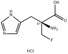 S(+)-ALPHA-FLUOROMETHYLHISTIDINE HCL Struktur