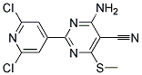 4-AMINO-2-(2,6-DICHLORO-4-PYRIDYL)-6-(METHYLTHIO)PYRIMIDINE-5-CARBONITRILE, TECH Struktur