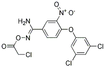 O1-(2-CHLOROACETYL)-4-(3,5-DICHLOROPHENOXY)-3-NITROBENZENE-1-CARBOHYDROXIMAMIDE, TECH Struktur