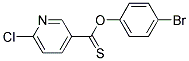 4-BROMOPHENYL 6-CHLOROPYRIDINE-3-CARBOTHIOATE, TECH Struktur