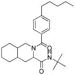 N-(TERT-BUTYL)-2-(4-PENTYLBENZOYL)DECAHYDROISOQUINOLINE-3-CARBOXAMIDE, TECH Struktur